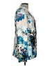 Beulah Style 100% Polyester Floral Blue Blazer Size L - photo 4