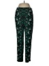 J.Crew 100% Polyester Print Green Casual Pants Size 6 - photo 1