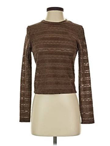 Papaya Long Sleeve Top (view 1)