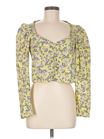 Topshop Long Sleeve Blouse (view 1)