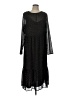 Gap 100% Polyester Polka Dots Black Casual Dress Size 12 (tall) - photo 1