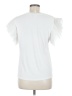 Bibi White Short Sleeve Top Size M - photo 2