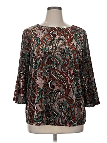 Kasper 3/4 Sleeve Blouse (view 1)