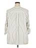 Torrid Stripes Ivory 3/4 Sleeve Blouse Size 2X Plus (2) - photo 2
