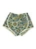 Ann Mashburn 100% Cotton Paisley Green Blue Shorts Size XS - photo 1