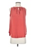 Ann Taylor LOFT 100% Polyester Red Sleeveless Blouse Size S - photo 1