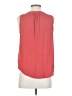 Ann Taylor LOFT 100% Polyester Red Sleeveless Blouse Size S - photo 2