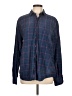 Faherty 100% Cotton Plaid Blue Long Sleeve Button-Down Shirt Size L (estimated) - photo 1