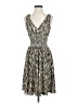 Express 100% Nylon Animal Print Tan Cocktail Dress Size XS - photo 1