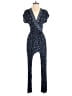 Westport Polka Dots Blue Jumpsuit Size 2 - photo 1