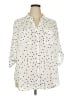 Torrid 100% Polyester Polka Dots Ivory 3/4 Sleeve Blouse Size 2X Plus (2) - photo 1