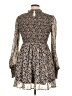 Lulus 100% Polyester Animal Print Brown Casual Dress Size XL - photo 2