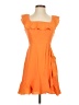 BCBGMAXAZRIA 100% Polyester Orange Cocktail Dress Size 2 - photo 1