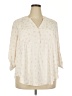 Torrid Ivory 3/4 Sleeve Blouse Size 2X Plus (2) - photo 1