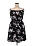 Unbranded 100% Polyester Floral Black Cocktail Dress Size 2X - photo 2