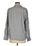 Splendid 100% Viscose Stripes Silver Long Sleeve Button-Down Shirt Size M - photo 2