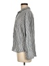 Splendid 100% Viscose Stripes Silver Long Sleeve Button-Down Shirt Size M - photo 5