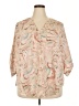 Torrid 100% Polyester Paisley Ivory 3/4 Sleeve Blouse Size 2X Plus (2) - photo 1