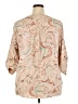 Torrid 100% Polyester Paisley Ivory 3/4 Sleeve Blouse Size 2X Plus (2) - photo 2