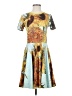 Unbranded Print Yellow Casual Dress Size S - photo 1