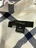 J.Crew 100% Cotton Checkered-gingham Ivory Long Sleeve Blouse Size M - photo 7
