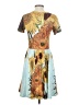 Unbranded Print Yellow Casual Dress Size S - photo 2