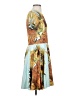 Unbranded Print Yellow Casual Dress Size S - photo 4