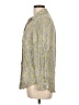 Equipment 100% Viscose Paisley Gray Long Sleeve Blouse Size L - photo 5