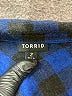 Torrid Plaid Blue Long Sleeve Button-Down Shirt Size 2X Plus (2) - photo 7