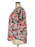 Torrid 100% Polyester Floral Blue Short Sleeve Blouse Size 2X Plus (2) - photo 5