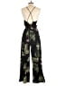 Papaya 100% Polyester Tropical Black Jumpsuit Size S - photo 2