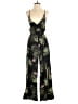 Papaya 100% Polyester Tropical Black Jumpsuit Size S - photo 1