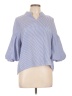 Assorted Brands 100% Polyester Blue 3/4 Sleeve Blouse Size L - photo 1
