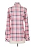 DJT Plaid Pink Long Sleeve Blouse Size S - photo 2