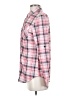 DJT Plaid Pink Long Sleeve Blouse Size S - photo 5