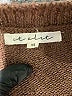 Et Clet 100% Acrylic Brown Pullover Sweater Size M - photo 7
