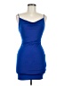 Blanc Solid Blue Cocktail Dress Size M - photo 1