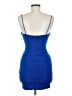 Blanc Solid Blue Cocktail Dress Size M - photo 2