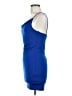 Blanc Solid Blue Cocktail Dress Size M - photo 5
