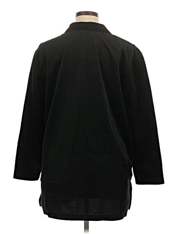 Delta Burke 3/4 Sleeve Button-Down Shirt (view 2)