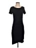 VICI Solid Black Casual Dress Size S - photo 1