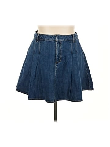 Lands' End Denim Skirt (view 1)