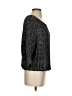 Graham & Spencer Metallic Black Silk Pullover Sweater Size S - photo 4