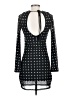 Unbranded 100% Polyester Polka Dots Black Casual Dress Size 4 - photo 2