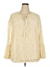 Shein Curve 100% Polyester Ivory 3/4 Sleeve Blouse Size 18 Plus (3) - photo 1