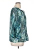 Lane Bryant 100% Polyester Teal 3/4 Sleeve Blouse Size 14 - 16 Plus - photo 4