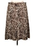 Self Esteem 100% Nylon Animal Print Brown Casual Skirt Size XL - photo 2