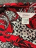 Cj Banks 100% Polyester Floral Red Long Sleeve Blouse Size 1X - photo 7