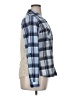 rue21 100% Polyester Plaid Blue Ivory Long Sleeve Blouse Size XL - photo 4