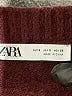 Zara Color Block Burgundy Pullover Sweater Size S - photo 7